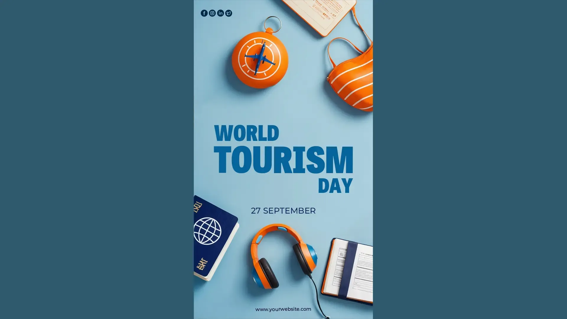 World Tourism Day Instagram Story PSD Template